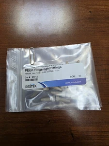 Accesorios de cabeza hexagonal Restek 27712 PEEK para HPLC, natural, 5000 psi, paquete de 10 - Imagen 1 de 1