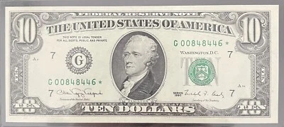 1990 $10 Star Note - Image 1 of 2