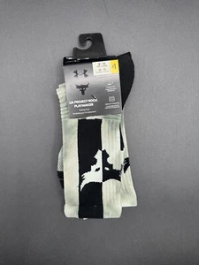 Project Rock UA Playmaker Unisex Socks, Under Armour Sz: 8-12 Men Or 9-12 Women - Picture 1 of 2