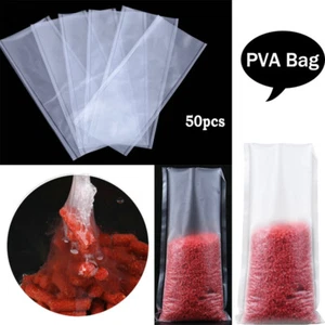 50 Stück Wasserlöslicher PVA-Beutel Karpfenangeln Schnell Auflösende PVA-Beutel - Bild 1 von 15