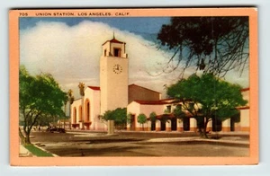 Postcard CA Union Station in Los Angeles - Picture 1 of 2