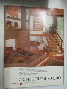 ARCHITECTURAL RECORD MAGAZINEMID NOV 1979 TASSO KATSELAS PITTSBURGH ARCHITECTURE - Picture 1 of 2