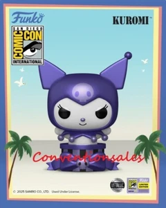 SDCC 2025 FUNKO POP "UFFICIALE"! SANRIO KUROMI (METALLIZZATO) prevendita - Foto 1 di 1
