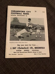 1967 Chelmsford City V Nuneaton Borough Match Programme Friendly - Picture 1 of 3