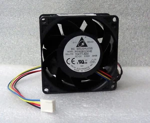 Delta PFR0812XHE 80 mm x 38 mm extrem hoher Luftstromlüfter 4 Pin PWM 134 CFM - Bild 1 von 2