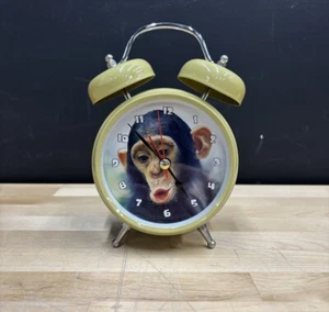 Vintage Mark Feldstein Wacky Wakers Chimp Monkey Alarm Clock Tested & Working - Picture 1 of 6