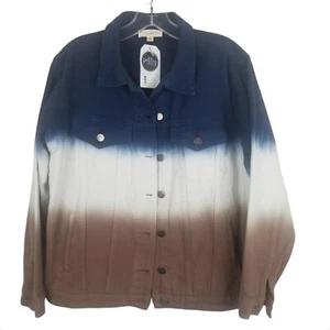 Promesa Damen Small/Medium gebleicht Farbblock Denim Jacke neu mit Etikett UVP $ 64,00 - Bild 1 von 7