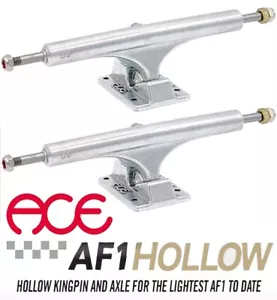 ACE AF1 80 Polished Hollow Skateboard Trucks (pair) - 10" Wide Axles - Set of 2 - Picture 1 of 3