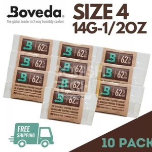 10 Pack Boveda 62% 14g Size 4 2 Way Humidity Control Packs - Save 20% Multibuy - Picture 1 of 6