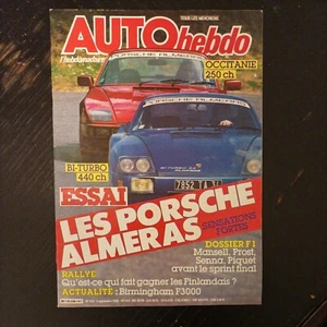 AUTO HEBDO 538 PORSCHE 911 biturbo 3.3 ALMERAs senna piquet prost mansell 1986 - Picture 1 of 2