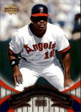 2005 UD Mini Jersey Collection Baseball Card #77 Garret Anderson