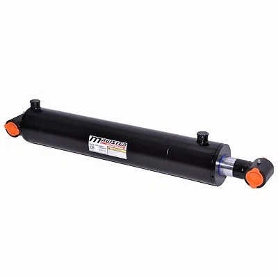 Hydraulic Cylinder Welded Double Acting 3.5" Bore 30" Stroke Cross Tube 3.5x30 - Image 1 of 4