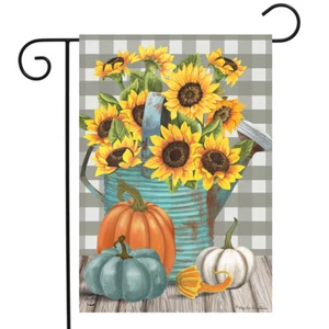 Annaffiatoio Girasole Caduta Giardino Bandiera Zucche Floreale 12,5"x18" Briarwood Lane - Foto 1 di 4