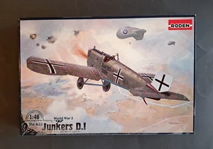 Roden 433,Junkers D.I,Eindecker Jagdflugzeug,1:48,WW1,WK1,1918,neu - Bild 1 von 5