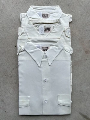 LOTE DE 3 - Camisa de Trabajo Militar GUNG HO Vintage Años 60 - TALLA M - HECHA EN EE. UU. Foto 1 de 4