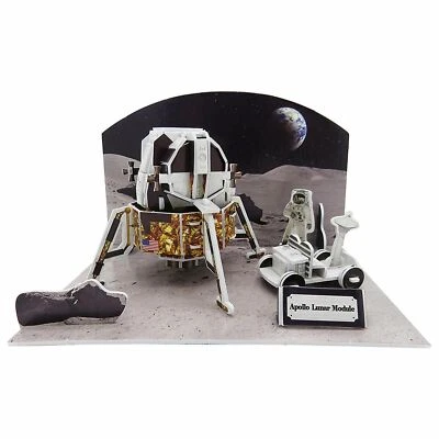 EDU SCI Edu-Sci Weltraum 3D Puzzle 6,4 Zoll Apollo Mondlandefähre 45 Stck. 7y + pädagogisches Geschenk