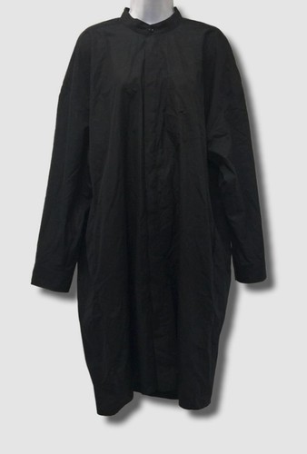 Abito con camicia abbottonata Givenchy Paris da donna nero cotone $1420 taglia 42