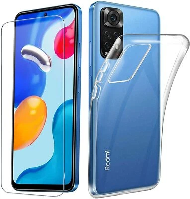 COVER PER XIAOMI REDMI NOTE 11S 11 4G + PELLICOLA VETRO TEMPERATO TRASPARENTE - Immagine 1 di 4