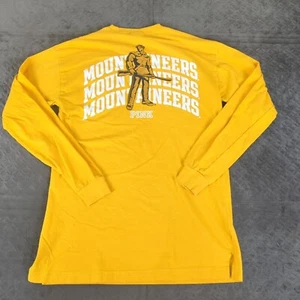 West Virginia Mountaineers Shirt Victoria Secret PINK Long Sleeve Women XS - Picture 1 of 11