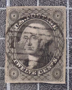 Scott 17 12 Cent Washington gebraucht bezahlt im Netz ausgefallen stornieren SCV $ 250,00 - Bild 1 von 2