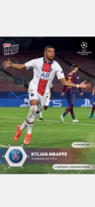2021 TOPPS NOW UEFA CHAMPIONS LEAGUE CARD KYLIAN MBAPPE #41 STUNNING HAT TRICK - Picture 1 of 2