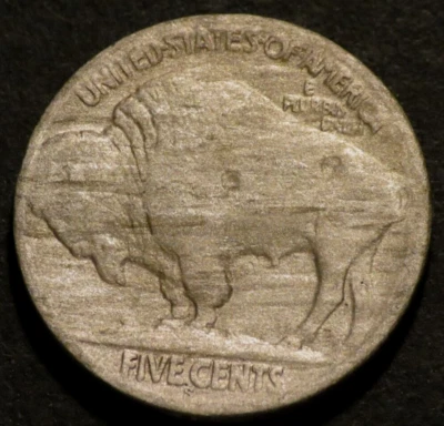 1920 S Buffalo Nickel Semi-Key Date Horn Details Holo-Restored Five 5c Coin C989 - Image 1 of 2
