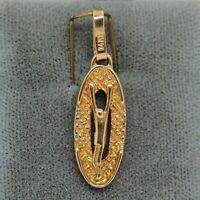 14k Yellow And Rose Gold With Rhodium Accents Polished Corpus Crucified Christ Oval Pendant 20x9mm 