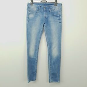 G-Star Raw LYNN MID Womens Stretch Jeans Mid Rise W29 L32 Blue Regular Skinny