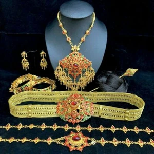 1 Set traditioneller thailändischer Tanz Ramthai Schmuck Kostüm Hochzeit Thai gelegentlich NEU - Bild 1 von 12