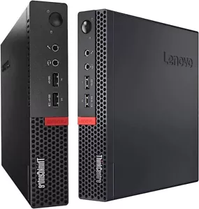 Lenovo ThinkCentre M710Q mini Micro PC i5 7400T 2.3Ghz 8GB 128GB SSD DP Wifi W10 - Picture 1 of 3