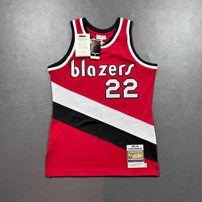 100% аутентичная футболка Clyde Drexler Mitchell Ness 83 84 Trail Blazers размер 40 M - Изображение 1 из 4