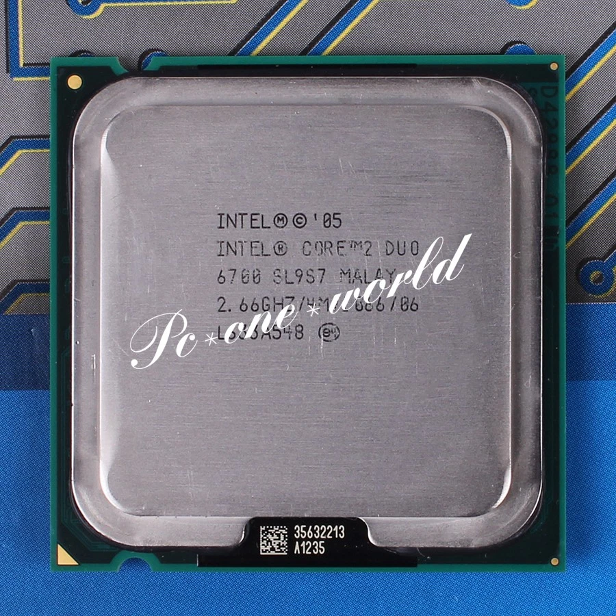 100% OK SL9S7 SL9ZF Intel Core 2 Duo E6700 2.66 GHz Dual-Core Processor CPU - Image 1 of 1