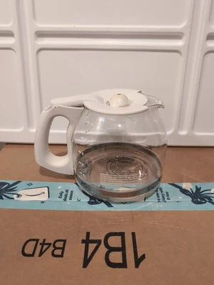 Mr Coffee Replacement 12 Cup Glass Carafe Coffee Maker Pot White - Image 1 of 4