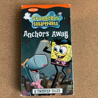 SpongeBob SquarePants Anchors Away VHS Paramount 2003 Nickelodeon TESTED WORKS - Image 1 of 4