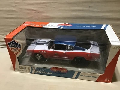 SOX & MARTIN 340 BARRACUDA 1968 PLYMOUTH 1/18 #7 SUPERDEPORTIVO COLECCIONABLES ¡¡leer!!! Foto 1 de 4