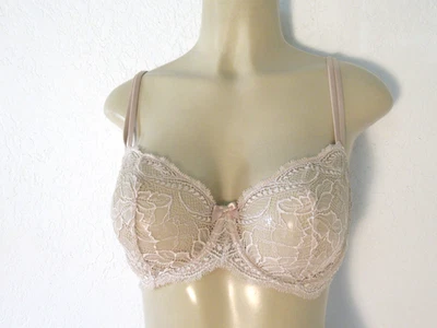 Simone Perele Bra 36D nude Floral lace Eden chic demi Underwire 12E330 - Image 1 of 4