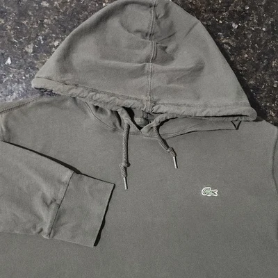 Sudadera con Capucha Ligera Lacoste Deportiva Informal Exterior Preppy Para Hombre Grande 5 Foto 1 de 4