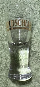Goldschlager Schnapsglas schwerer gebogener Boden Barware Logo - Bild 1 von 9