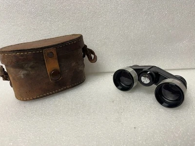 Binoculars 2.5X Binolux J-B142 Coated Compact Opera Leather Case Japan - Image 1 of 4