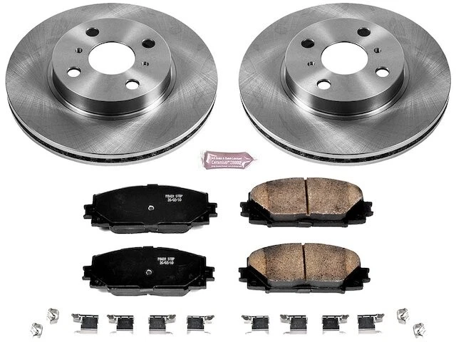 Kit de pastillas de freno delanteras y rotor para 2013 Scion iQ BATERÍA EV (EV/BEV) CM697JC Foto 1 de 1