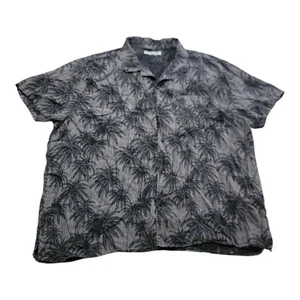 Outerknown Camp Shirt Leaf Floral Print Linen Collared Button Up Mens Size XL - Picture 1 of 9