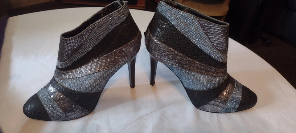 HOT в Голливуде ботильоны, 4» каблуки, блестящий!  9M/B - Изображение 1 из 4