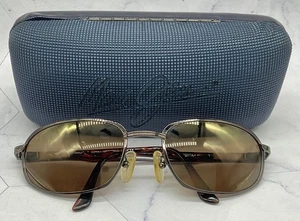Maui Jim MJ-141-19 Kupfer Schildpatt polarisierte Sonnenbrille Italien flexibles Scharnier & Etui - Bild 1 von 24