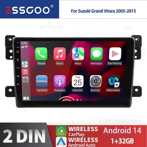 9" Android 14 For Suzuki Grand Vitara 2005-2015 Car Stereo Radio GPS Navi BT 32G - Foto 1 di 17