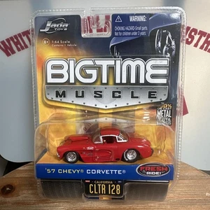 Jada - Bigtime Muscle - 1957 Chevy Corvette Red, 1:64 pressofuso CLTR 128 2007 - Foto 1 di 4