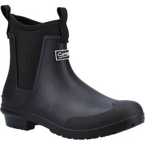 Botas de agua Wellington Cotswold Grosvenor negras al tobillo - Imagen 1 de 1