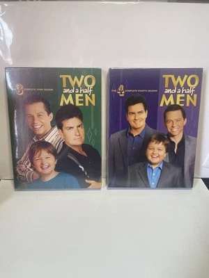 Two And A Half Men Complete Third And Fourth Seasons New Sealed DVD Sets - Image 1 of 4