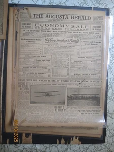 Luftfahrtgeschichte Zeitung 271 WRIGHT AVIATION SCHOOL AUGUSTA GA 1916 - Bild 1 von 1