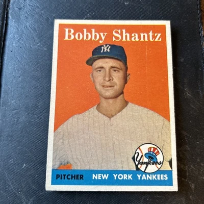 1958 Topps - Bobby Shantz #419 New York Yankees Vintage Baseball Card - Image 1 of 2
