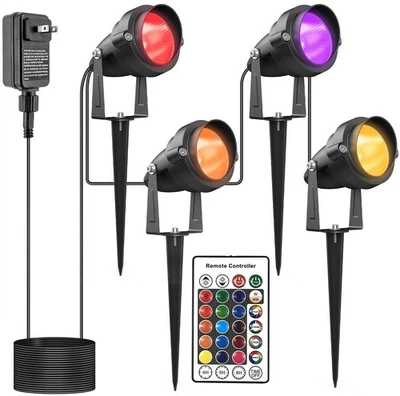 Christmas RGBW Spotlights with Timer, 20W Individual Control Halloween Spot L... - Image 1 of 4